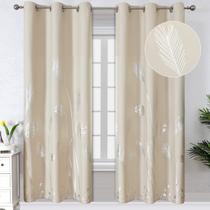 Cortinas Estelar Textiler 107x183 cm, com isolamento térmico, bege
