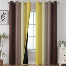 Cortinas Estelar Textiler 52Wx214cm com isolamento térmico Blackout