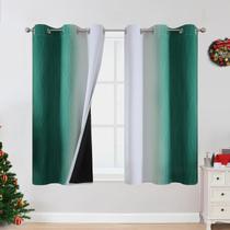 Cortinas Estelar Textiler Ombre Blackout 107x137 cm 2 painéis