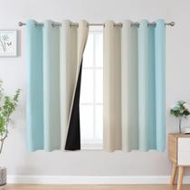 Cortinas Estelar Textiler Ombre Blackout 132x114 cm Térmicas