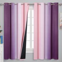 Cortinas Estelar Textiler Rosa/Roxo 160x160cm 2 painéis Cortinas Estelar Textiler Rosa/Roxo 160x160cm 2 painéis