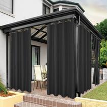 Cortinas externas BONZER Water Resistant Privacy 54 x 108 polegadas Charcoal