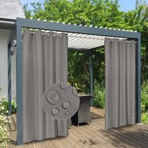 Cortinas externas Easy-Going, impermeáveis, 100% poliéster, 54x96cm, cinza Cortinas externas Easy-Going, impermeáveis, 100% poliéster, 54x96cm, cinza