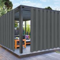 Cortinas externas PureFit Waterproof 120x108cm cinza 1 painel Cortinas externas PureFit Waterproof 120x108cm cinza 1 painel
