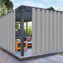 Cortinas externas PureFit Waterproof 120x213cm cinza claro