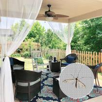 Cortinas externas RYB HOME Porch Screen Mesh White 300x275cm