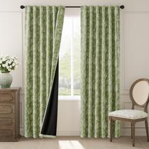 Cortinas florais jinchan Blackout para quarto, 90 polegadas de comprimento, brancas sobre flores estampadas em verde sálvia, cortinas pretas, aba traseira, tratamento de janelas, conjunto de cortinas de fazenda, conjunto de 2 painéis Cortinas florais jinchan Blackout para quarto, 90 polegadas de comprimento, brancas sobre flores estampadas em verde sálvia, cortinas pretas, aba traseira, tratamento de janelas, conjunto de cortinas de fazenda, conjunto de 2 painéis