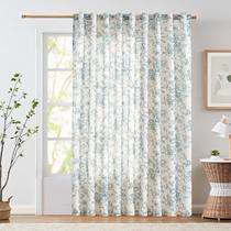 Cortinas Florales de Lino Jinchan Extra Anchas para Puerta Corredera de Patio Divisorio para Sala de Estar, Largo 90 Pulgadas, Estilo Campestre, Estampado de Peonía Azul, Juego de Cortinas 1 Panel Cortinas Florales de Lino Jinchan Extra Anchas para Puerta Corredera de Patio Divisorio para Sala de Estar, Largo 90 Pulgadas, Estilo Campestre, Estampado de Peonía Azul, Juego de Cortinas 1 Panel