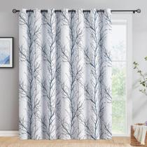 Cortinas FMFUNCTEX 100% Blackout Azul Cinza 240x213cm Poliéster