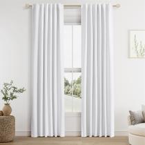 Cortinas Guken White Linen Blackout 107 cm x 213 cm Sala de estar Cortinas Guken White Linen Blackout 107 cm x 213 cm Sala de estar