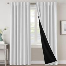 Cortinas H.VERSAILTEX 100% Blackout com forro preto 244 cm acinzentado