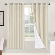 Cortinas H.VERSAILTEX 100% Blackout Thermal Linen 132x183cm 2P