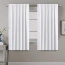 Cortinas H.VERSAILTEX, com isolamento térmico, brancas, 133 x 160 cm, 2 painéis