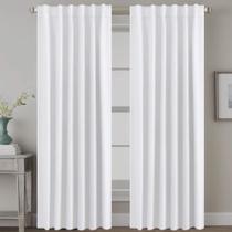 Cortinas H.VERSAILTEX com isolamento térmico branco 132x213cm 2 painéis