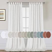 Cortinas H.VERSAILTEX Linen Tab Top Solid para sala de estar