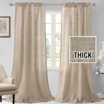 Cortinas H.VERSAILTEX: linho, 274 cm de comprimento, linho natural misturado