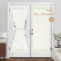 Cortinas HOMEIDEAS Non-See-Through French Door Ivory 137x183cm