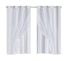 Cortinas Janela Blindex Blackout Voal Liso 2,00 x 1,40 Mts