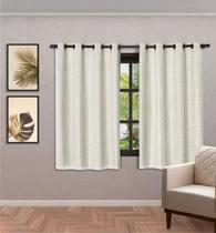 Cortinas Janela Blindex Blackout Voal Xadrez 2,80 x 1,60 Mts