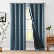 Cortinas Jinchan 244 cm de largo Boho Opacas Térmicas 2 Paneles Cortinas Jinchan 244 cm de largo Boho Opacas Térmicas 2 Paneles
