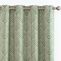 Cortinas jinchan 80% Blackout Geometric Patterns 213x213cm Sage
