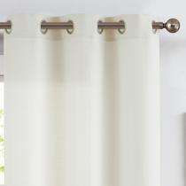 Cortinas Jinchan 84" lino color marfil con textura y ojales, juego de 2 paneles Cortinas Jinchan 84" lino color marfil con textura y ojales, juego de 2 paneles