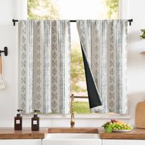 Cortinas Jinchan 91x91 cm Meia janela 2 painéis térmicos