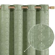 Cortinas jinchan Boho Linen Living Room Farmhouse 214x213cm