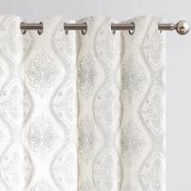 Cortinas jinchan Boho Linen para sala de estar, 2 painéis, 24 cm