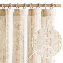 Cortinas Jinchan Boho Sala de Estar Farmhouse Taupe 213cm 2P Cortinas Jinchan Boho Sala de Estar Farmhouse Taupe 213cm 2P