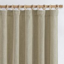 Cortinas jinchan Burlap Look 274 cm de comprimento, texturizadas, 2 painéis, bronzeadas