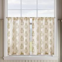 Cortinas Jinchan Florales de Lino 66x91 cm 2 Paneles