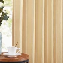 Cortinas jinchan Linen Blend, 24 cm de comprimento, amarelo mostarda, 2 painéis