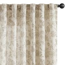 Cortinas jinchan Linen Floral 100x240cm Light Filtering Taupe Cortinas jinchan Linen Floral 100x240cm Light Filtering Taupe