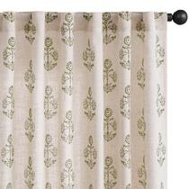 Cortinas jinchan Linen Floral, 214 cm de comprimento, verde, sala de estar Cortinas jinchan Linen Floral, 214 cm de comprimento, verde, sala de estar
