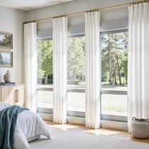 Cortinas jinchan Linen Off White 127 L x 213 L cm Sala de estar Cortinas jinchan Linen Off White 127 L x 213 L cm Sala de estar