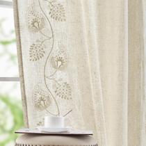 Cortinas jinchan Linen Paisley de 29 cm de comprimento para viver no quarto