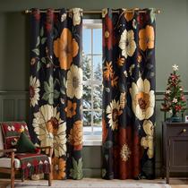Cortinas Jinchan Lora Floral Opacas 230 cm 2 Paneles