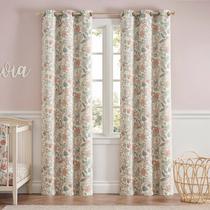 Cortinas jinchan Nursery Blackout 95% rosa 213x198cm Florais