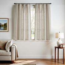 Cortinas jinchan Oat Linen Blend 160 x 160 cm, 2 painéis, 63 polegadas de comprimento Cortinas jinchan Oat Linen Blend 160 x 160 cm, 2 painéis, 63 polegadas de comprimento