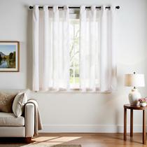 Cortinas jinchan White Linen 160x160cm para 2 painéis de quarto