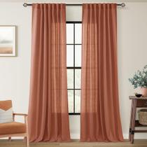 Cortinas Jolilight Linen Terracotta 213x213cm 2 painéis Cortinas Jolilight Linen Terracotta 213x213cm 2 painéis