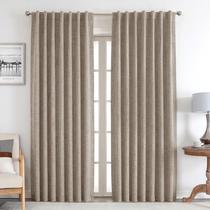 Cortinas Joydeco Blackout Linen 100% Blackout 240x245cm 2 painéis