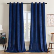 Cortinas Joydeco de Terciopelo Azul Real 229x229 cm, 2 Paneles Cortinas Joydeco de Terciopelo Azul Real 229x229 cm, 2 Paneles