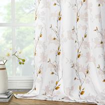Cortinas Joydeco Estampado Floral de 274 cm de Largo para Dormitorio, 2 Paneles