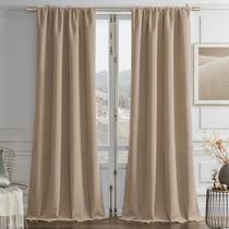 Cortinas Joydeco Toffee Brown Velvet 213x213cm 2 painéis
