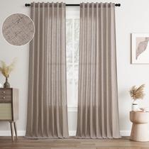 Cortinas Joywell Camel Back Tab Linen 260 cm H 2 painéis
