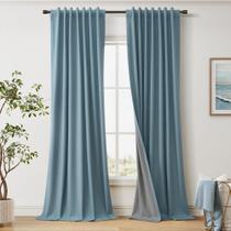 Cortinas Joywell Linen Blackout 240 cm 2 painéis 100% Full Block