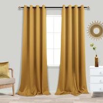 Cortinas KOUFALL Christmas Gold Luxury Blackout 275 cm 2 peças