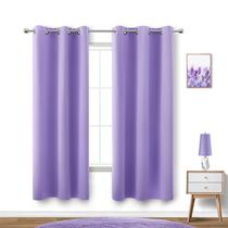 Cortinas KOUFALL Lavender Blackout 2 painéis 107x160cm para meninas